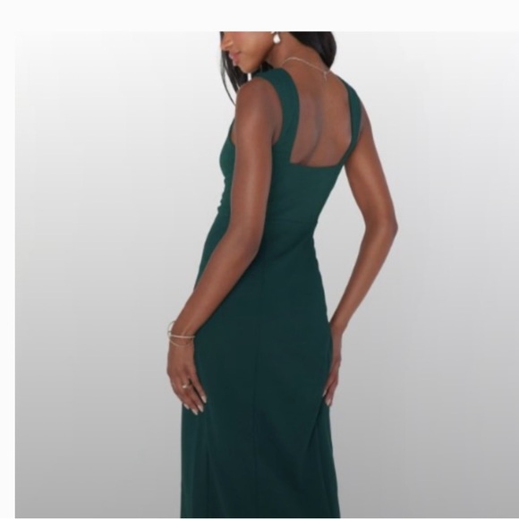 Show Me Your Mumu Eden Midi Dress in Emerald Stretch (Size Medium) - Picture 5 of 5